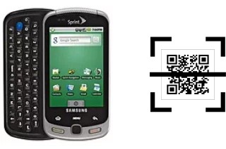 Comment lire les codes QR sur un Samsung M900 Moment ?