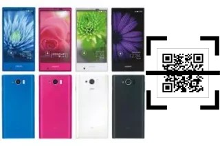 Comment lire les codes QR sur un Sharp Aquos Serie mini SHV31 ?