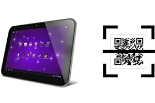 Comment lire les codes QR sur un Toshiba Excite 10 SE ?