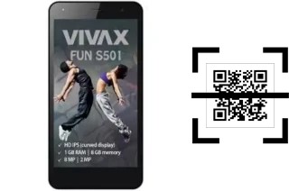 Comment lire les codes QR sur un Vivax Fun S501 ?