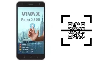 Comment lire les codes QR sur un Vivax Point X500 ?