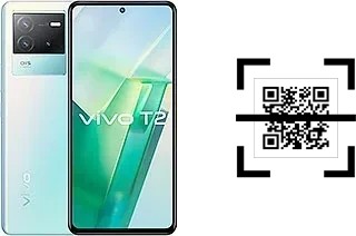 Comment lire les codes QR sur un vivo T2 ?