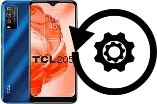 Comment réinitialiser ou reset un TCL 205