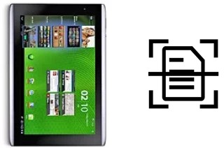 Numériser un document sur un Acer Iconia Tab A501