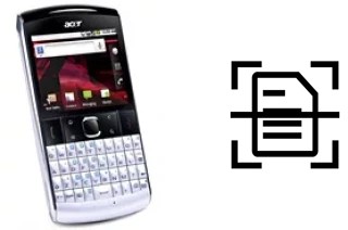 Numériser un document sur un Acer beTouch E210