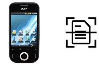 Numériser un document sur un Acer beTouch E110