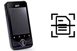 Numériser un document sur un Acer beTouch E120