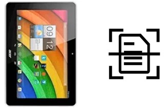 Numériser un document sur un Acer Iconia Tab A3