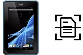 Numériser un document sur un Acer Iconia Tab B1-A71