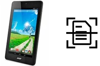 Numériser un document sur un Acer Iconia One 7 B1-730