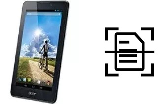 Numériser un document sur un Acer Iconia Tab 7 A1-713