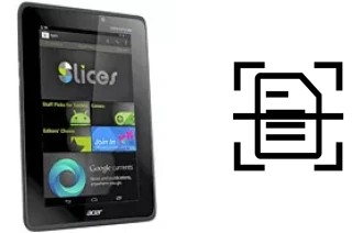 Numériser un document sur un Acer Iconia Tab A110