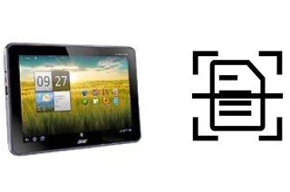 Numériser un document sur un Acer Iconia Tab A701