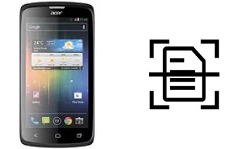 Numériser un document sur un Acer Liquid C1