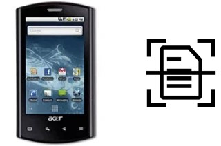 Numériser un document sur un Acer Liquid E