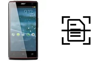 Numériser un document sur un Acer Liquid E3