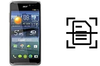 Numériser un document sur un Acer Liquid E600