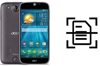 Numériser un document sur un Acer Liquid Jade S