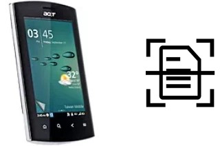 Numériser un document sur un Acer Liquid mt