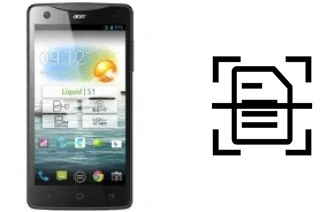 Numériser un document sur un Acer Liquid S1