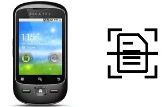 Numériser un document sur un alcatel OT-906