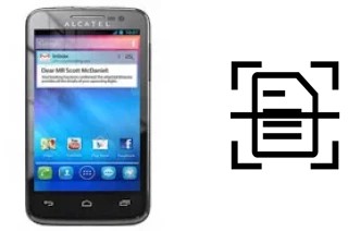 Numériser un document sur un alcatel One Touch M'Pop