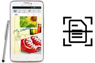 Numériser un document sur un alcatel One Touch Scribe Easy