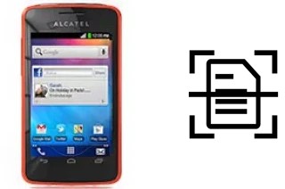 Numériser un document sur un alcatel One Touch T'Pop