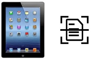 Numériser un document sur un Apple iPad 4 Wi-Fi