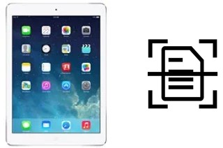 Numériser un document sur un Apple iPad Air