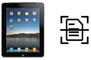 Numériser un document sur un Apple iPad Wi-Fi + 3G