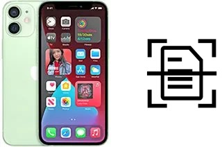 Numériser un document sur un Apple iPhone 12 mini