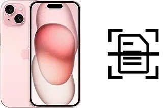 Numériser un document sur un Apple iPhone 15