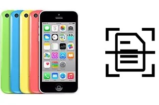 Numériser un document sur un Apple iPhone 5c