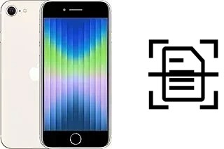 Numériser un document sur un Apple iPhone SE (2022)
