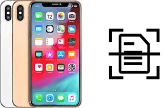 Numériser un document sur un Apple iPhone XS Max