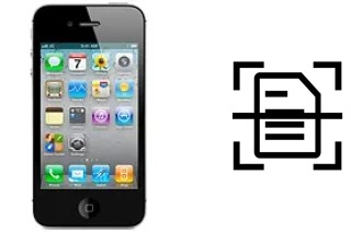 Numériser un document sur un Apple iPhone 4 CDMA