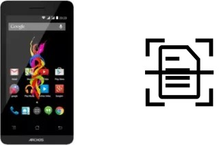 Numériser un document sur un Archos 40d Titanium