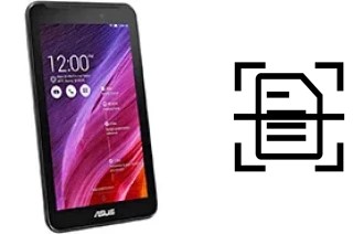 Numériser un document sur un Asus Fonepad 7 (2014)