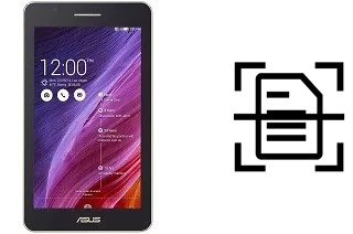 Numériser un document sur un Asus Fonepad 7 FE171CG