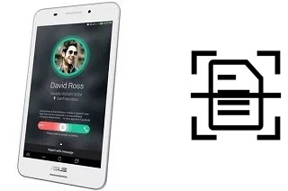 Numériser un document sur un Asus Fonepad 7 FE375CL