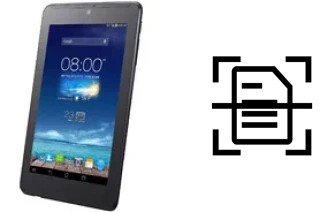 Numériser un document sur un Asus Fonepad 7