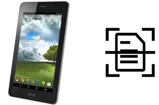 Numériser un document sur un Asus Fonepad