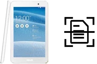 Numériser un document sur un Asus Memo Pad 7 ME176C