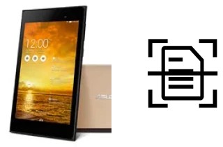 Numériser un document sur un Asus Memo Pad 7 ME572CL