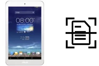 Numériser un document sur un Asus Memo Pad 8 ME180A