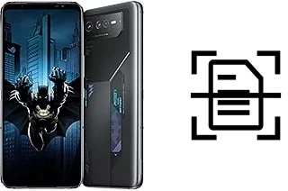 Numériser un document sur un Asus ROG Phone 6 Batman Edition