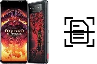 Numériser un document sur un Asus ROG Phone 6 Diablo Immortal Edition