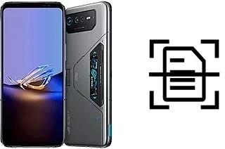 Numériser un document sur un Asus ROG Phone 6D Ultimate