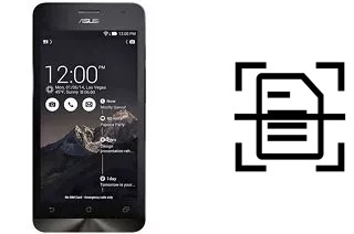 Numériser un document sur un Asus Zenfone 5 A500CG (2014)